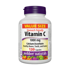 Webber Naturals Vitamín C 1000mg, Vápnik