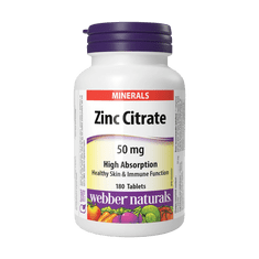Webber Naturals Zinok 50 mg Citrát