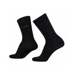 BUGATTI 2 PACK - pánske ponožky 6360-610 black (Veľkosť 39-42)