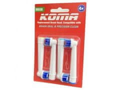 KOMA Certifikované náhradné hlavice NK08 ku kefkám Braun Oral-B PRECISION CLEAN, 4ks