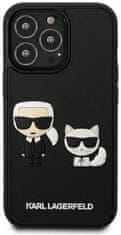 Karl Lagerfeld Kryt KLHCP13L3DRKCK iPhone 13 Pro / 13 6,1" black hardcase Karl&Choupette Ikonik 3D (KLHCP13L3DRKCK)