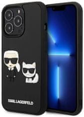 Karl Lagerfeld Kryt KLHCP13L3DRKCK iPhone 13 Pro / 13 6,1" black hardcase Karl&Choupette Ikonik 3D (KLHCP13L3DRKCK)