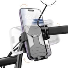 DUDAO F7C držiak na mobil na bicykel / motocykel, čierny