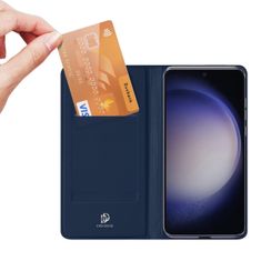 Dux Ducis Skin Pro knižkové puzdro na Samsung Galaxy S23 FE, modré