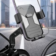 DUDAO F7C+ držiak na mobil na bicykel / motocykel, čierny