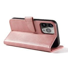 MG Magnet knižkové puzdro na iPhone 15 Pro Max, ružové