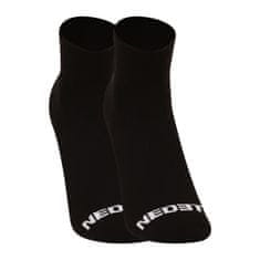 Nedeto 3PACK ponožky členkové čierne (3NDTPK001-brand) - veľkosť M