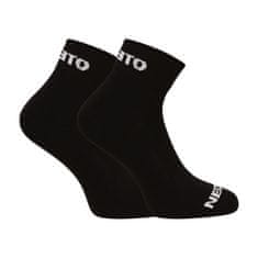 Nedeto 5PACK ponožky členkové čierne (5NDTPK001-brand) - veľkosť L