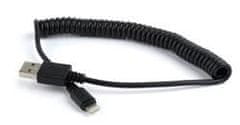 Gembird CABLEXPERT Kábel USB A Male/Lightning Male, 1,5m, čierny, krútený