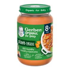 GERBER Organic 100% rastlinný príkrm bielej fazuľky so sladkým zemiakom a quinoou 190 g