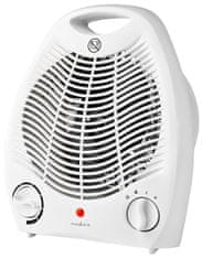 Nedis teplovzdušný ventilátor/ termostat/ spotreba 2000 W/ 2 tepelné režimy/ ochrana proti prevráteniu/ biely
