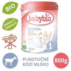 Babybio CAPREA 1 plnotučné kozie dojčenské bio mlieko 800 g