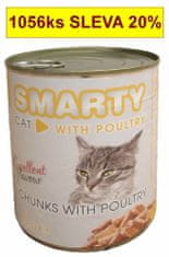 Smarty Cat Hydinové chunks, konzerva 810 g