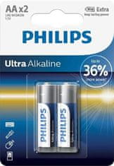 Philips Batéria LR6E2B/10 Ultra Alkalické AA 2ks
