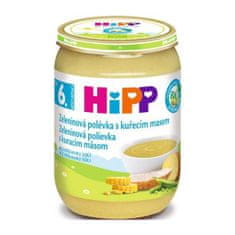 HiPP 6x BIO zeleninová polievka s kuracím mäsom (190 g) – mäsovo-zeleninový príkrm