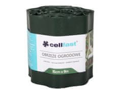 Cellfast Obruba plastová tmavo zelená 9x0,15m