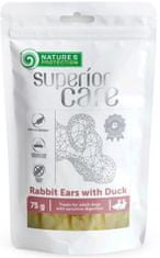 Nature's Protection Nature 'Protection Superior Care Dog Snack králičie uši s kačicou 75 g