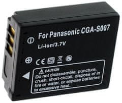 TRX batéria Panasonic/ 1000 mAh/ pre CGA S007E/ DMW-BCD10/ CGR-S007/ DMWBCD10/ CGA-S007A/1B/ CGA-S007/1B/ neoriginálna