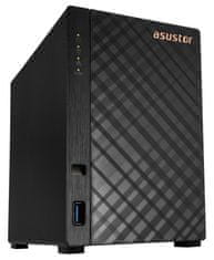 Asustor NAS AS1102T / 2x 3,5" SATA III/ Realtek RTD1296 1,4GHz/ 1GB/ 1x 2,5GbE/ 2x USB 3.2 Gen 1