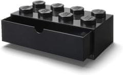 LEGO Úložný box stolný 8 so zásuvkou - čierny