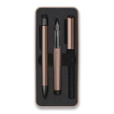 Faber-Castell Súprava Hexo Bronze plniace pero a guľôčkové pero