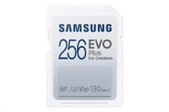 SAMSUNG pamäťová karta 256GB EVO Plus SDXC CL10, U3, V30 (čítanie až 130MB/s)