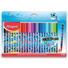 Maped Detské fixky Color'Peps Ocean Life Decorated 24 farieb