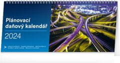 Kalendár 2024 stolný: Plánovací daňový, 33 × 14,5 cm