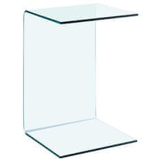 Vidaxl Bočný stolík 40x40x60 cm tvrdené sklo