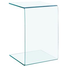 Vidaxl Bočný stolík 40x40x60 cm tvrdené sklo