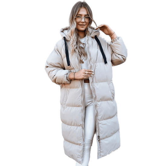 Dstreet Dámska zimná bunda COZYSEASON béžová ty3901 S