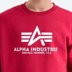 Alpha Industries  Pánska Mikina Basic Sweater-CE Červená S