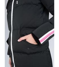 Soccx  Dámska Zimná bunda s kapucňou Black/neon magenta Čierna XL