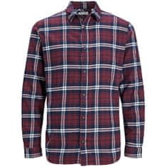 Jack&Jones Pánska košeľa JJPLAIN Slim Fit 12237039 Port Royale (Veľkosť L)