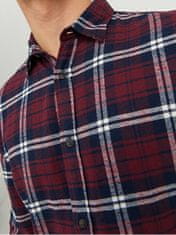 Jack&Jones Pánska košeľa JJPLAIN Slim Fit 12237039 Port Royale (Veľkosť L)