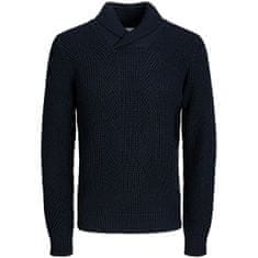 Jack&Jones Pánsky sveter JJSTANDFORD Regular Fit 12236287 Navy Blazer (Veľkosť L)