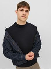 Jack&Jones Pánsky sveter JJEJACK Regular Fit 12236774 Black (Veľkosť L)