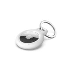 Belkin Bezpečné púzdro na AirTag s krúžkom na kľúče – biele