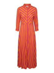 Y.A.S Dámske šaty YASSAVANNA Loose Fit 26022663 Orange Pepper (Veľkosť L)