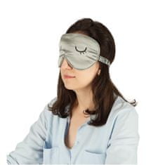WOWO Šedá Maska na Oči pre Kvalitný Spánok v Obale