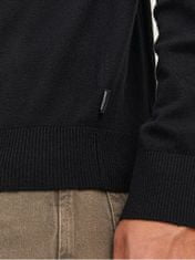 Jack&Jones Pánsky sveter JJEEMIL Regular Fit 12157417 Black (Veľkosť XXL)