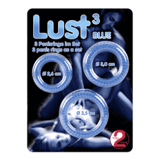 You2toys Sada krúžkov rôznych veľkostí 3 ks Lust 3 Blue