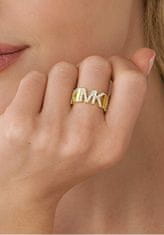 Michael Kors Luxusný pozlátený prsteň so zirkónmi MKJ7961710 (Obvod 49 mm)
