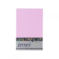 SCANquilt Prestieradlo JERSEY ružová 90x200 cm
