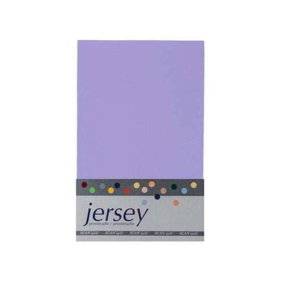 SCANquilt Prestieradlo JERSEY svetlá fialová 90x200 cm