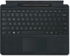Microsoft Surface Pro Signature Keyboard+Pen Con, CZ/SK, CEE (8X6-00085CZ), čierna