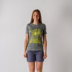Northfinder Dámske aktívne tričko s potlačou z recyklovaných vlákien JAYLEEN