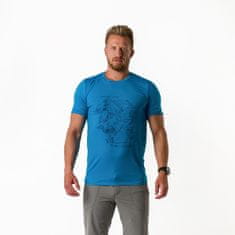Northfinder Pánske aktívne tričko s potlačou z recyklovaných vlákien HERBERT