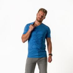 Northfinder Pánske aktívne tričko s potlačou z recyklovaných vlákien CLINT