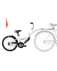 CO-PILOT detský prípojný bicykel, Vyberte farbu STREŠNÉHO NOSIČA Strieborná